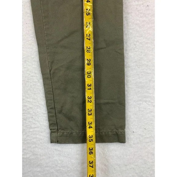 Banana Republic Women's Size 0 Olive Green Chino Pants 100% Cotton NWT - Picture 8 of 12